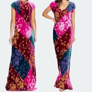 Johnny Was Multicolor Floral Maxi Dress